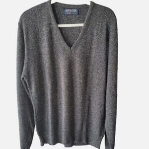 Puritan Charcoal V-Neck Men's Sweater